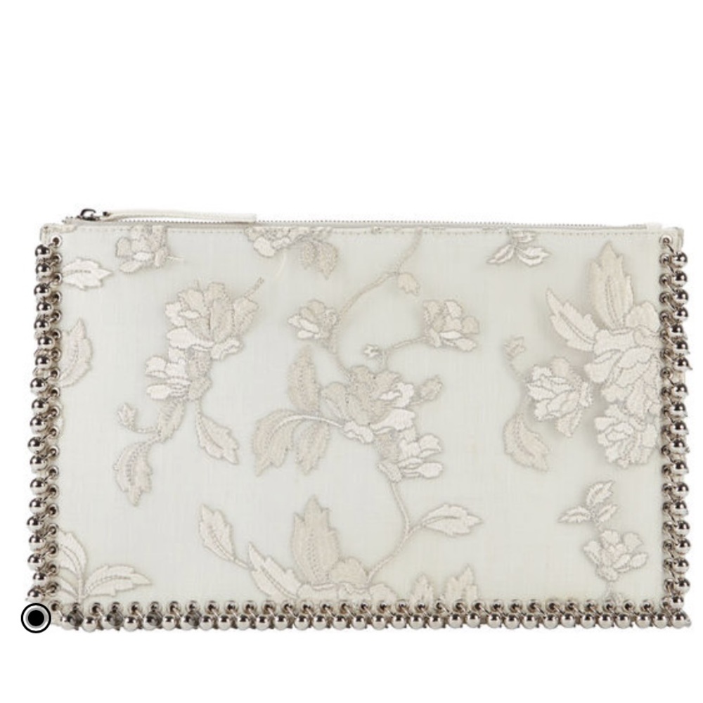 Zimmerman Floral Silk Embroidered Clutch